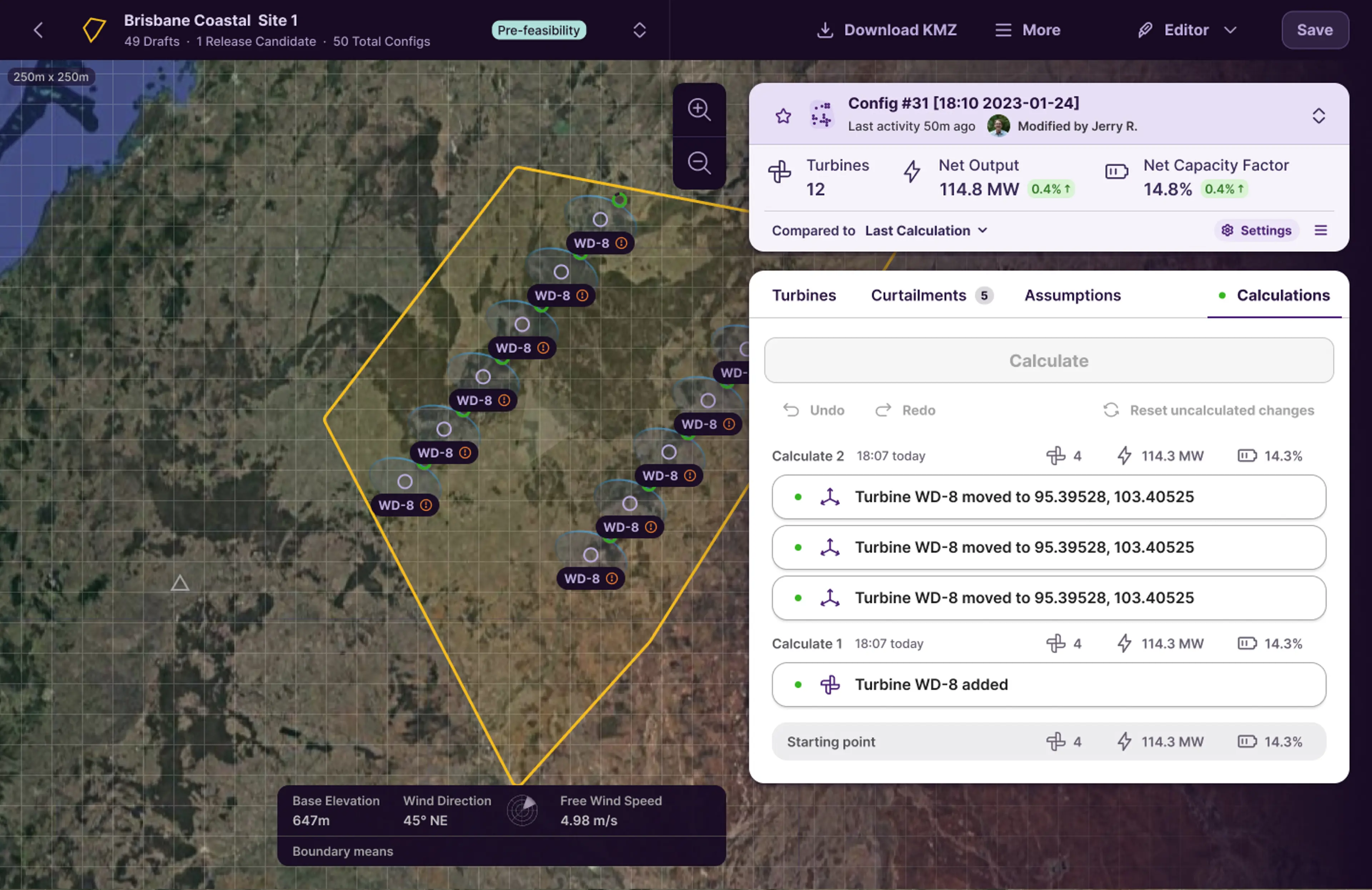 Wind Pioneers Turbines Map