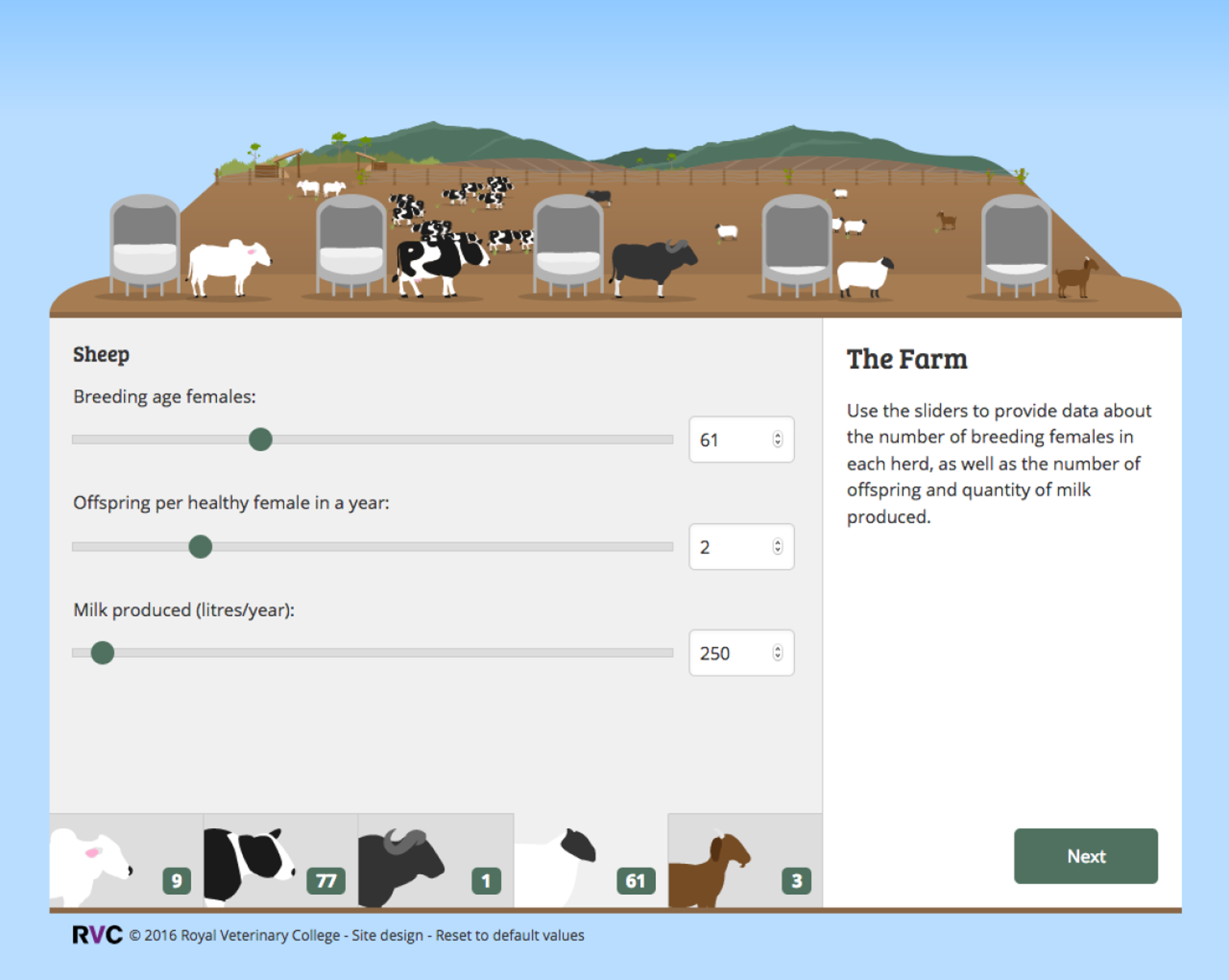 Cow compensation tool image